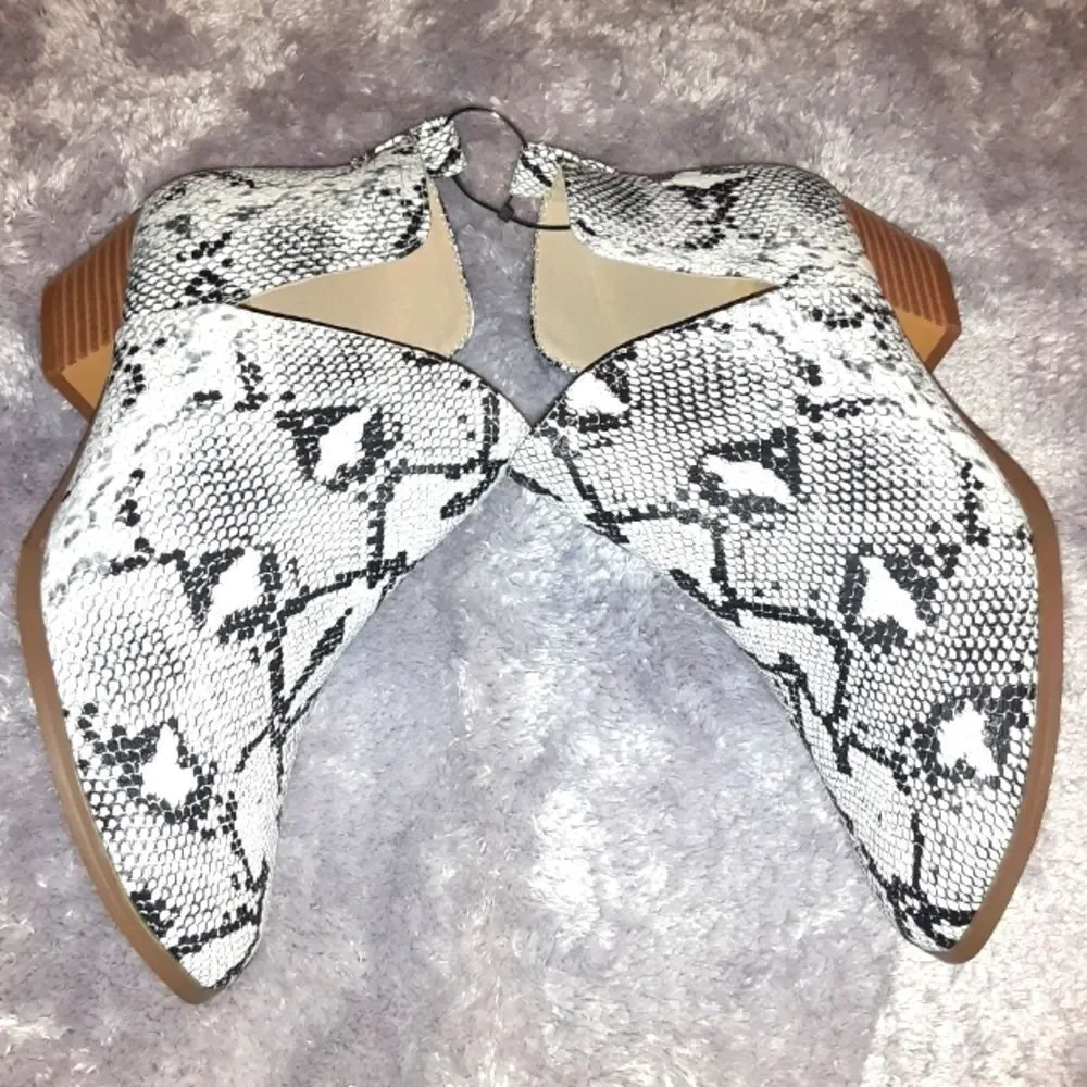WOMEN'S cut-out ankle boots sz, 8,and 10